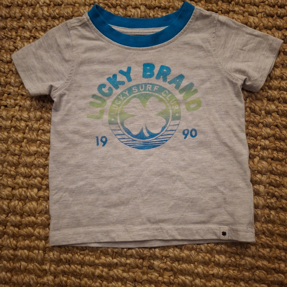 Lucky Brand Kids Gray and Blue T-Shirt